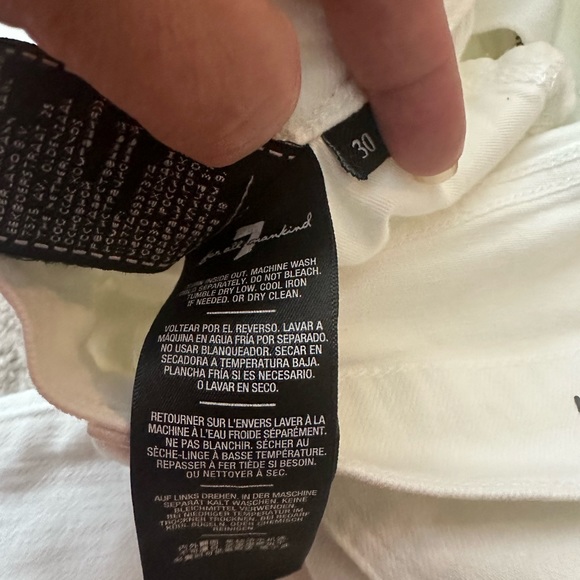 7 for All Mankind Adrien Men's White size 28 - Picture 7 of 12